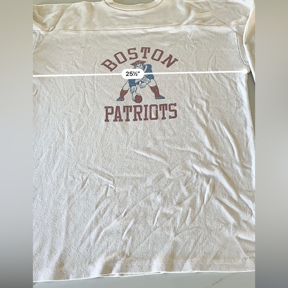Ebbets Field Vintage Authentic Flannels Boston Patriots Shirt-Size XL - Picture 8 of 8